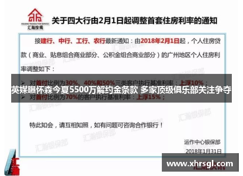 英媒曝怀森今夏5500万解约金条款 多家顶级俱乐部关注争夺